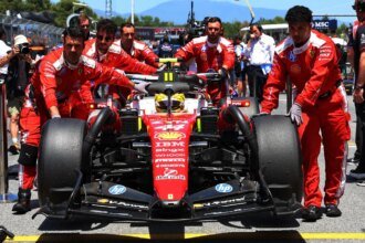 Hamilton scored a memorable first win for Ferrari