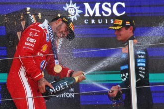 Norris joined Hamilton on the podium in Barcelona