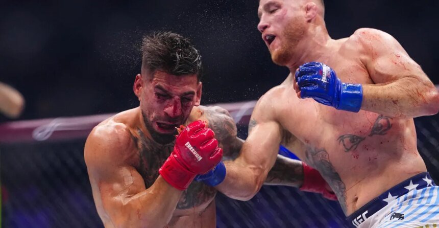 Manuel Torres reacts to Justin Gaethje's stoppage of Ilya Topria at UFC White House, explains why result 'worked out for me'