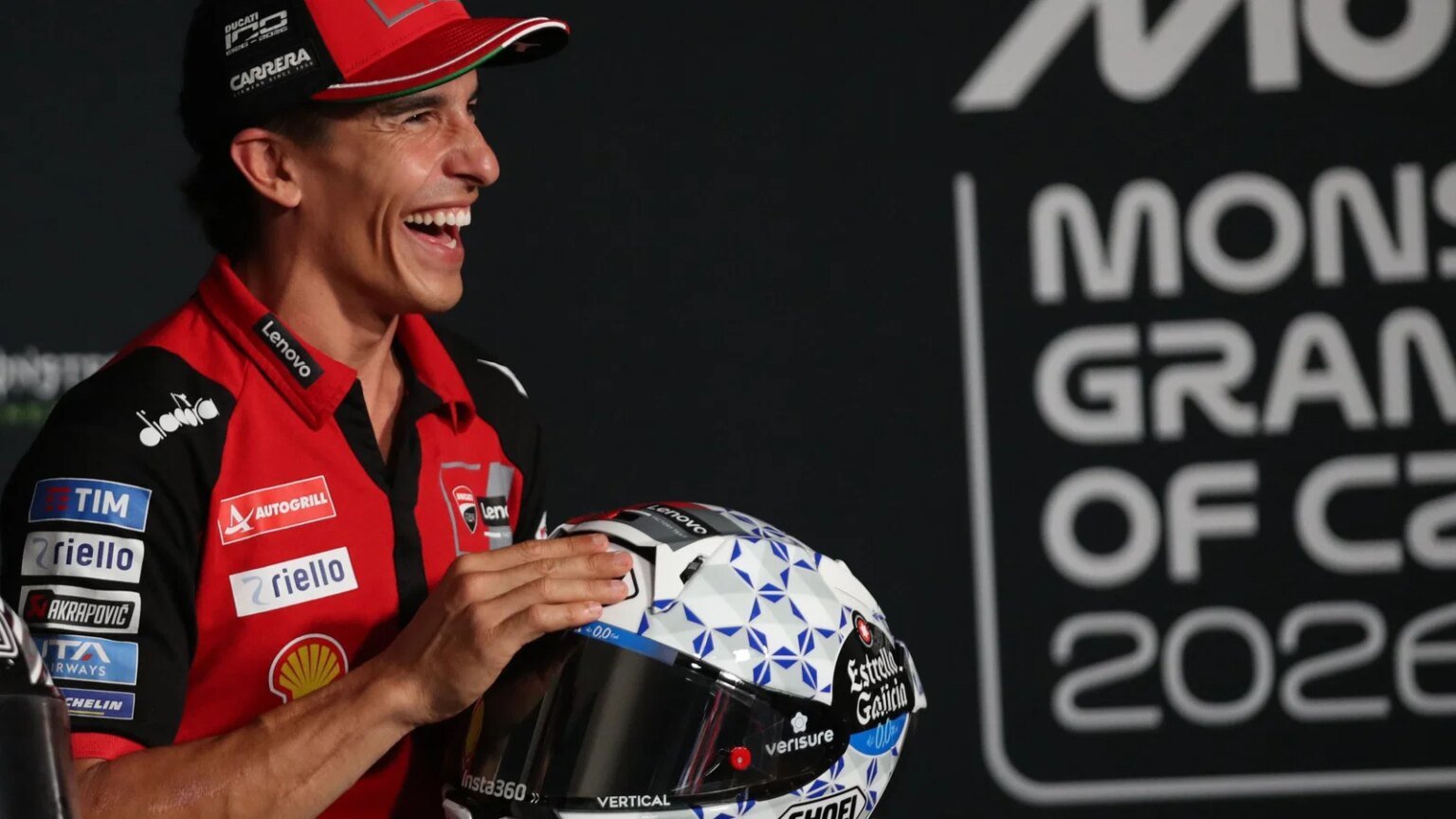 Marc Marquez, 2026 MotoGP Czech Grand Prix, press conference. Credit: Gold and Goose.