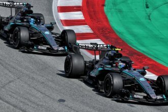 Antonelli passes Russell in Barcelona