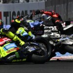 Jorge Martin, Marco Bezzecchi, Turn 1 crash, 2026 Hungarian MotoGP.