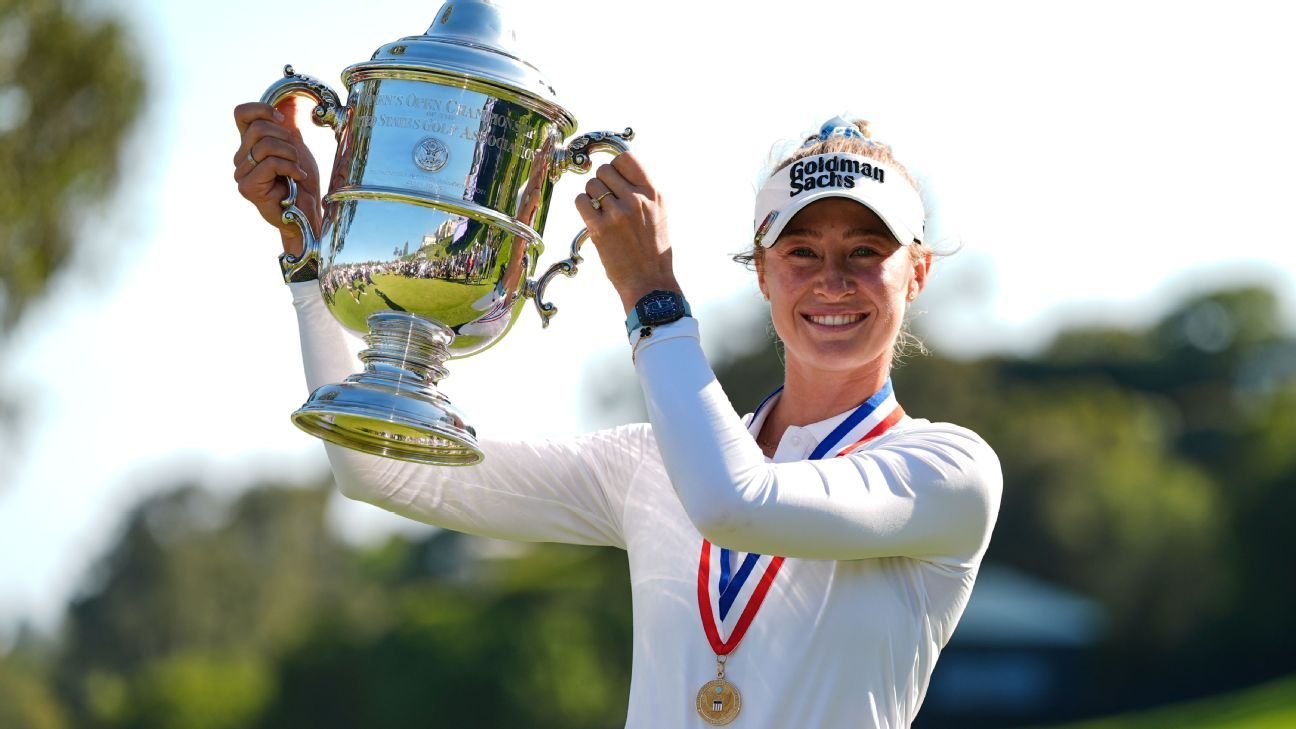 Nelly Korda fulfills childhood dream with first U.S. Women's Open win