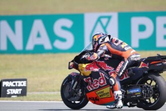 Pedro Acosta, 2026 MotoGP Dutch Grand Prix, practice start. Credit: Gold and Goose.