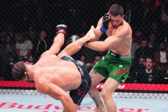 UFC Baku Results: Rafael Fiziev knocks out Manuel Torres in main event with terrifying wheel kick