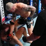 UFC Vegas 119 Video: Navajo Sterling unleashes a flurry of punches and elbows to melt Ion Kutelaba in the second round