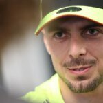Fabio Di Giannantonio speaks to the media at 2026 MotoGP Czech Grand Prix. Credit: Gold and Goose.