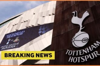 Spurs badge with breaking news