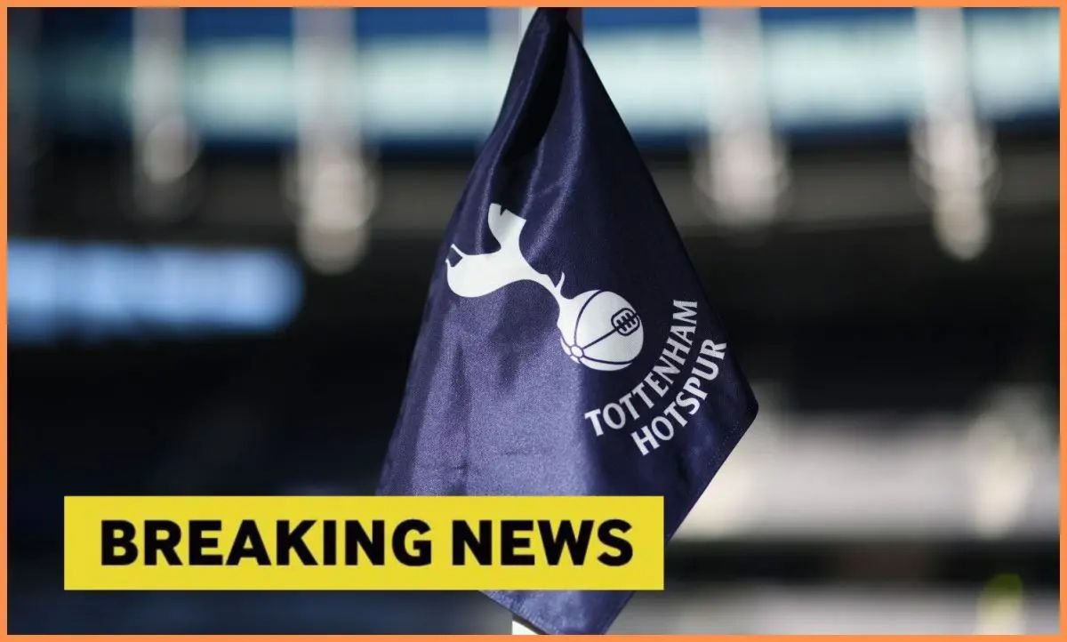 Tottenham flag with breaking news