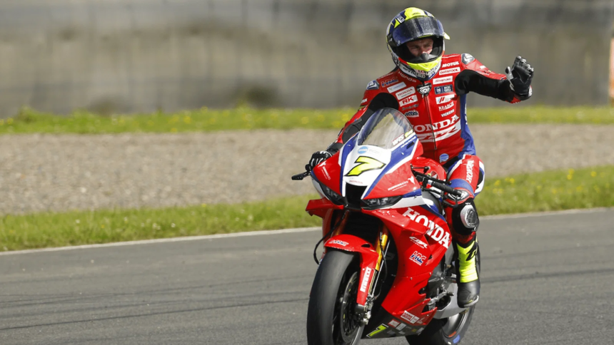 Ryan Vickers, 2026 Knockhill BSB. Credit: Honda Racing UK.