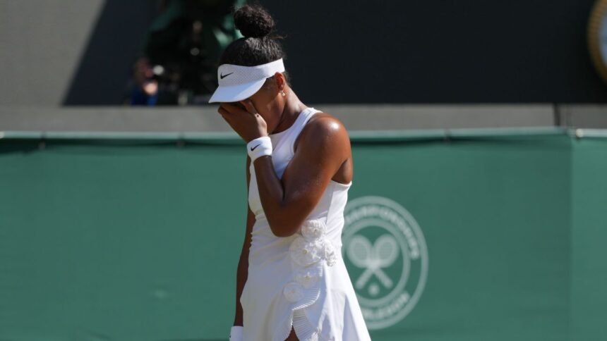 Naomi Osaka ousted by Karolina Muchova in Wimbledon quarterfinals