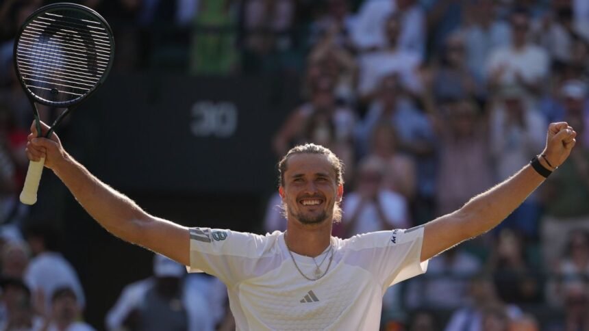 Alexander Zverev beats Taylor Fritz to advance to Wimbledon semifinals