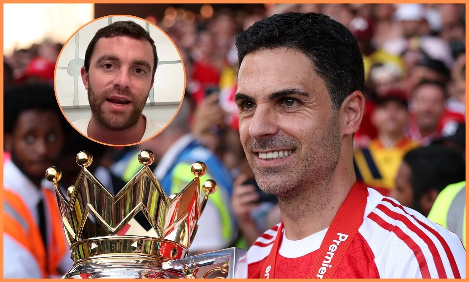 Mikel Arteta and Fabrizio Romano