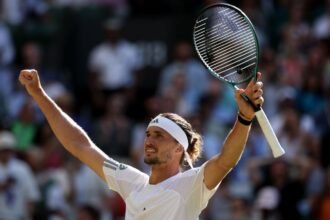 Alexander Zverev wins restart match and advances to Wimbledon first quarter