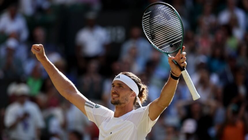 Alexander Zverev wins restart match and advances to Wimbledon first quarter