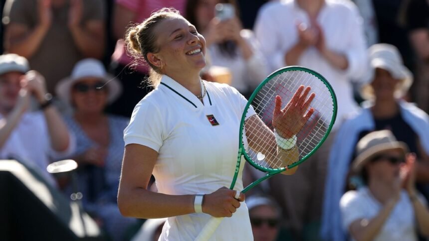 Anisimova avoids upset at Wimbledon. Swiatek and Ila also advance