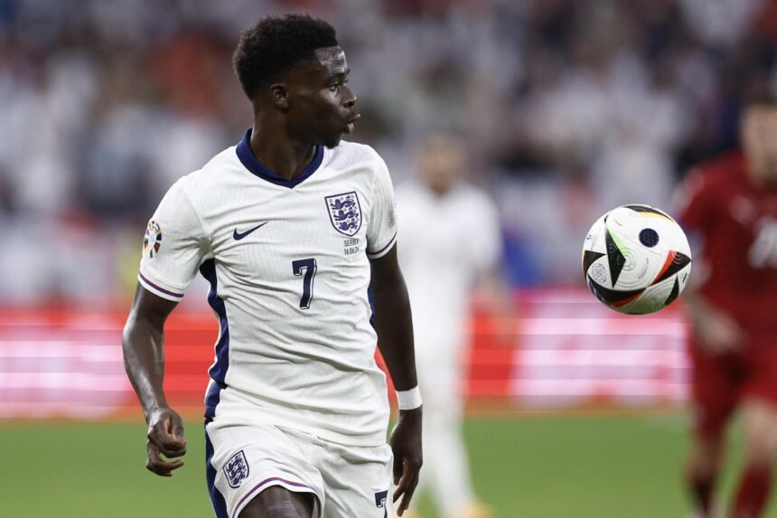 WATCH: Bukayo Saka scores twice as England lead 4-0 against France
