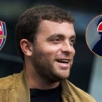 Fabrizio Romano overlay arsenal badge and mystery player