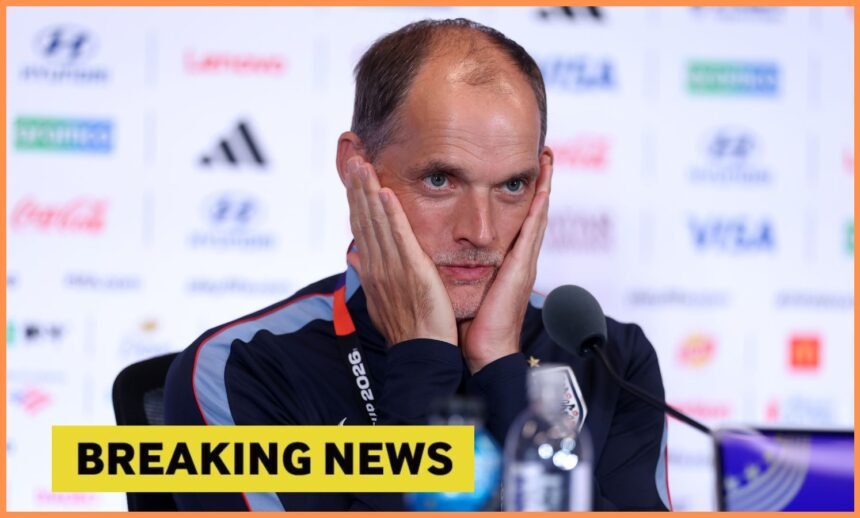 Thomas Tuchel during an England World Cup press conference