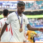 Marcus Rashford with England at the World Cup