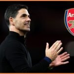 Arsenal manager Mikel Arteta applauds the fans at the Emirates Stadium