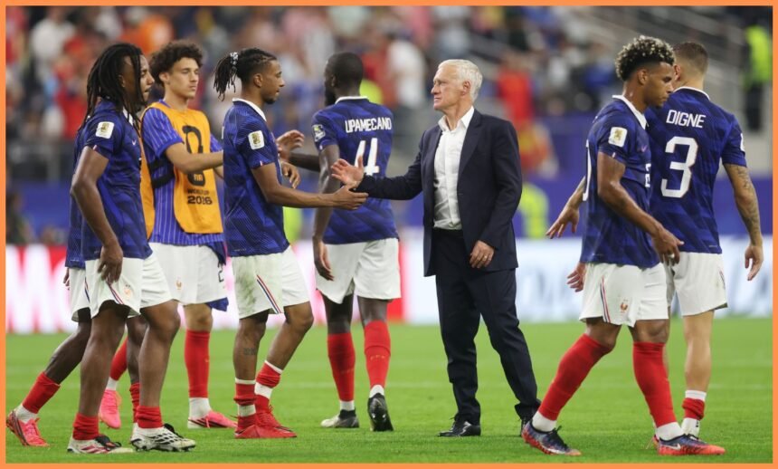 Didier Deschamps and Michael Olise