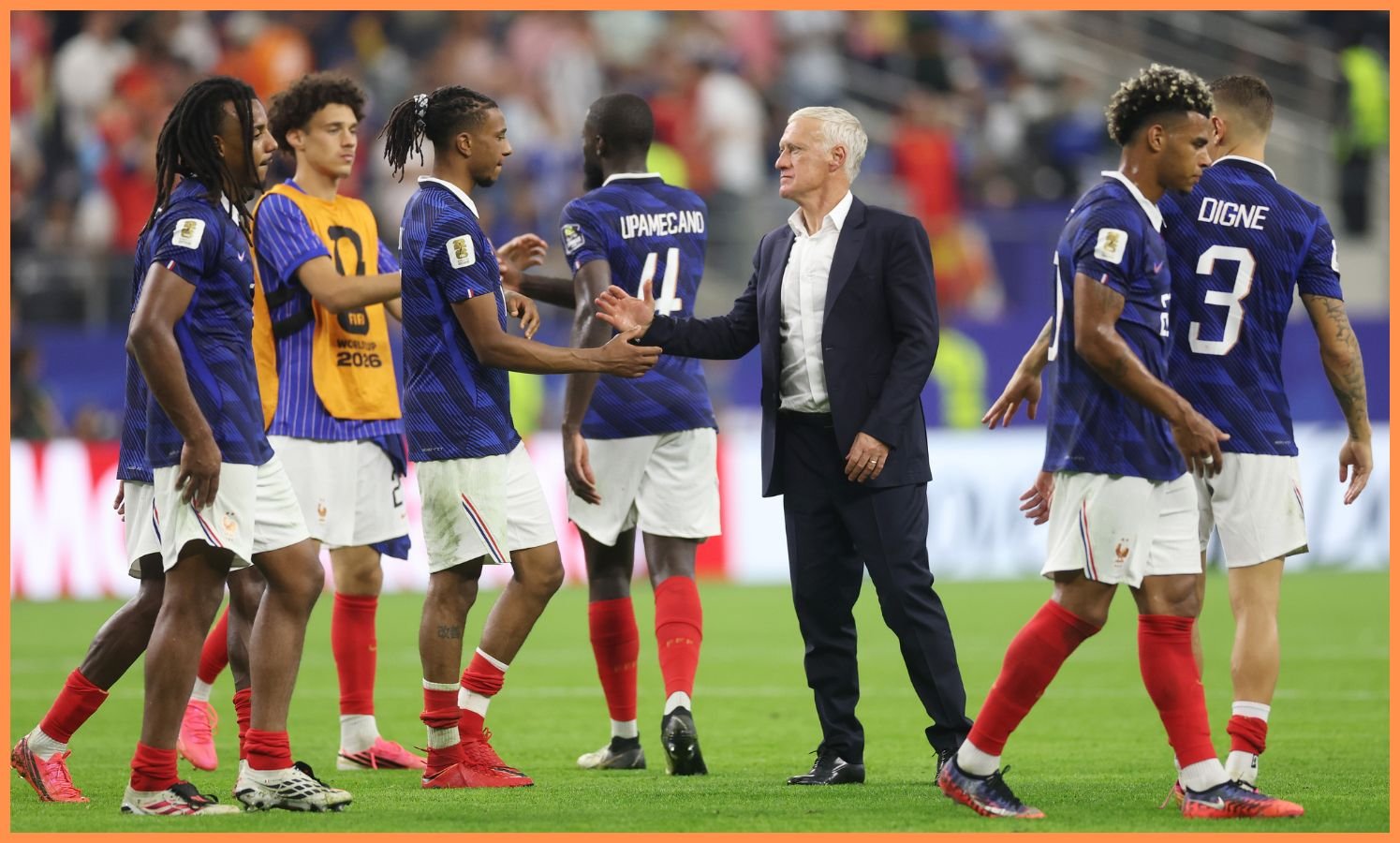 Didier Deschamps and Michael Olise
