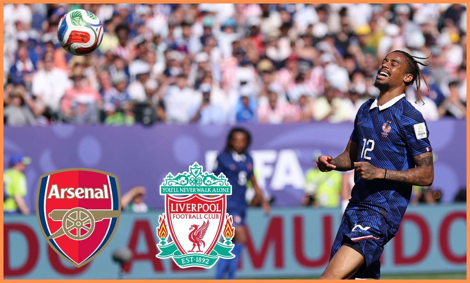 Bradley Barcola in action for France vs Paraguay