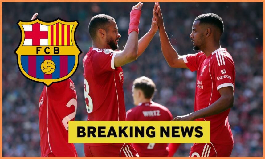 Alexander Isak celebrates with Liverpool teammate Cody Gakpo