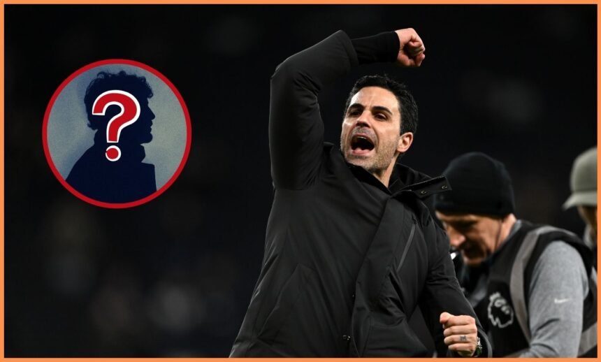 Arsenal manager Mikel Arteta celebrates after the 4-1 win vs Tottenham