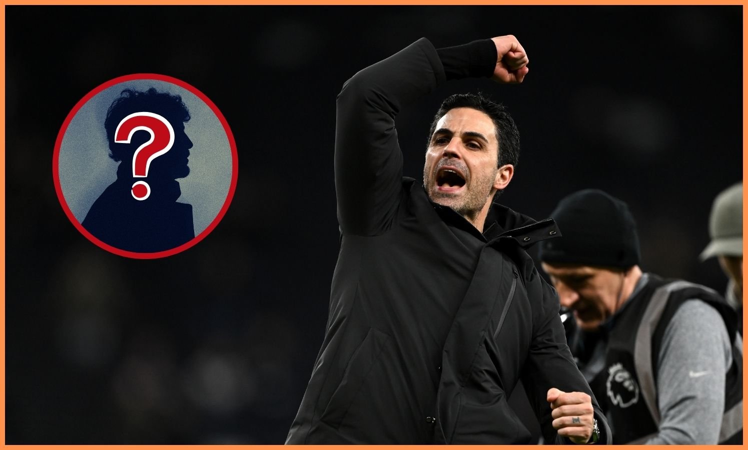 Arsenal manager Mikel Arteta celebrates after the 4-1 win vs Tottenham