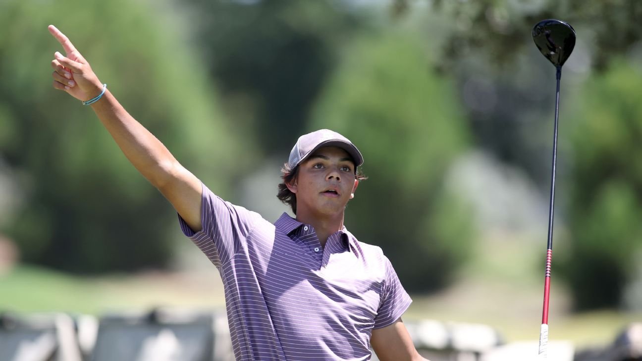 Charlie Woods loses US Junior Amateur after camera clicks