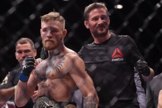 Coach Conor McGregor says his lightweight days are over but he would like to see him fight again in 2026