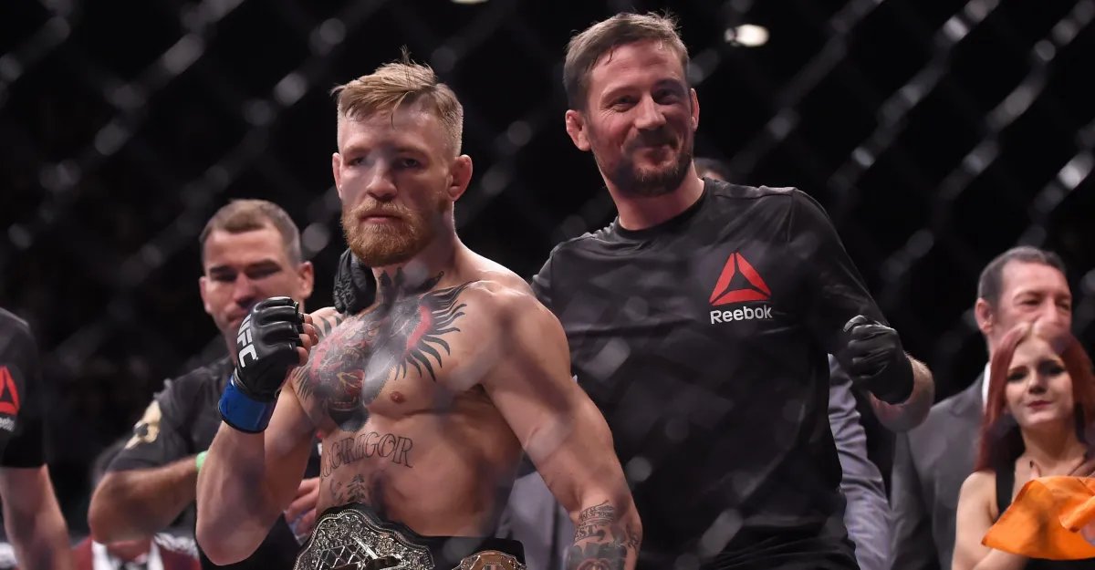 Coach Conor McGregor says his lightweight days are over but he would like to see him fight again in 2026
