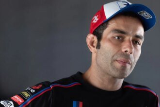 Danilo Petrucci speaks to the media at 2026 UK WorldSBK. Credit: Gold and Goose.