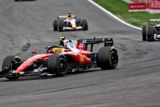 Hamilton was pinged with a five-second time penalty