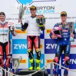Kyle Ryde, Bradley Ray, Scott Redding, BSB, 2026, Snetterton, race three podium