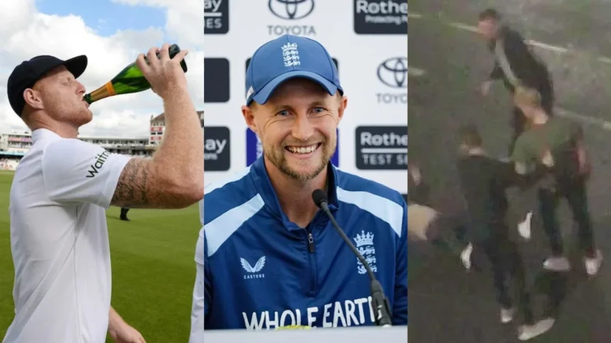 Ben Stokes and Joe Root of England