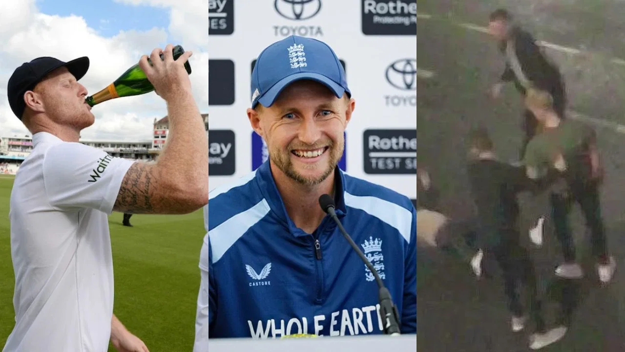 Ben Stokes and Joe Root of England