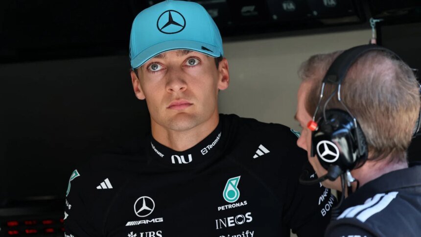 Russell stopped on track right at the end of qualifying
