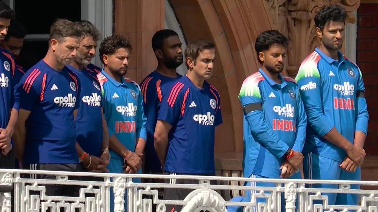 India England Black Armbands At Lords