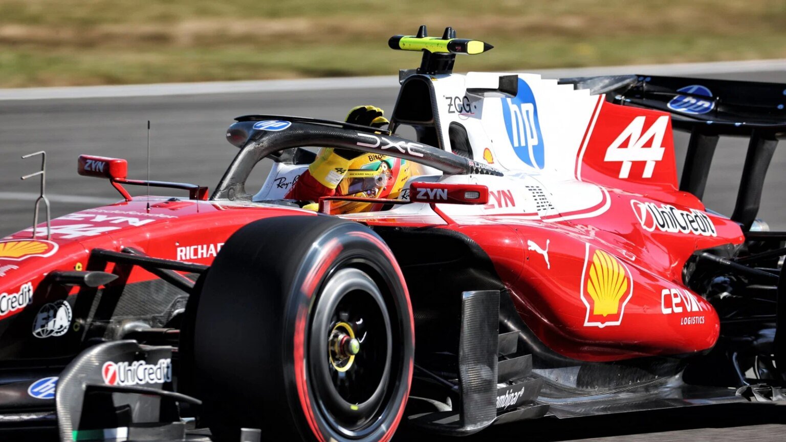 Hamilton celebrates securing sprint pole