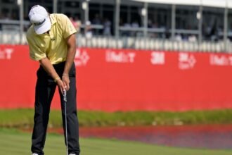 Jackson Koibun (61) improves 3 points in 3M Open, breaking 9 tournament records