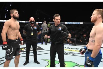 Khabib Nurmagomedov Justin Gaethje corner PFL New York
