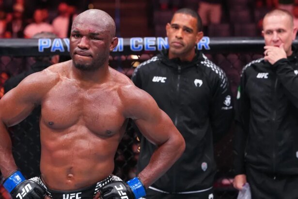 Kamaru Usman was close to getting punched in the eye early in his fight against Drix du Plessis: 'It made my vision a little blurry'