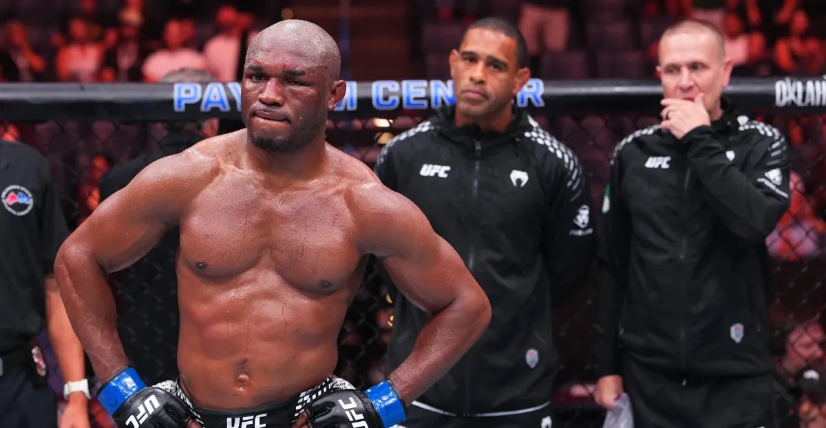 Kamaru Usman was close to getting punched in the eye early in his fight against Drix du Plessis: 'It made my vision a little blurry'