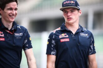 Verstappen walks with Michael Manning