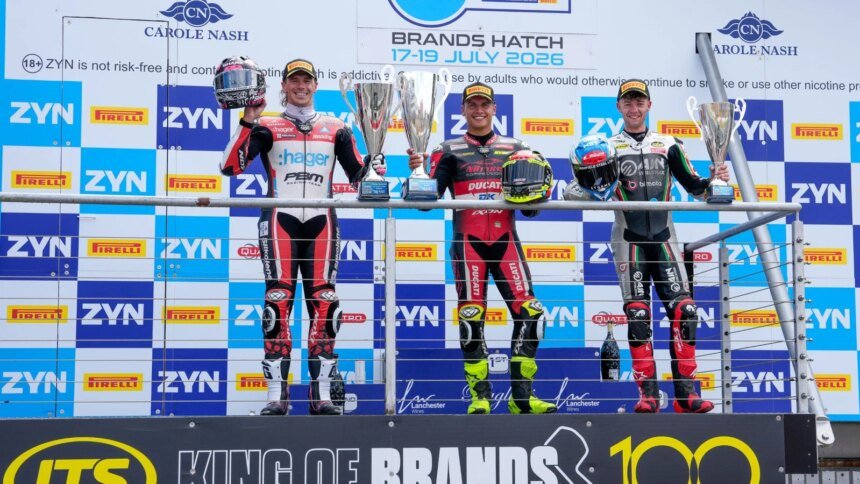 Kyle Ryde, Scott Redding, Max Cook BSB, Race 2, 2026, Brands Hatch