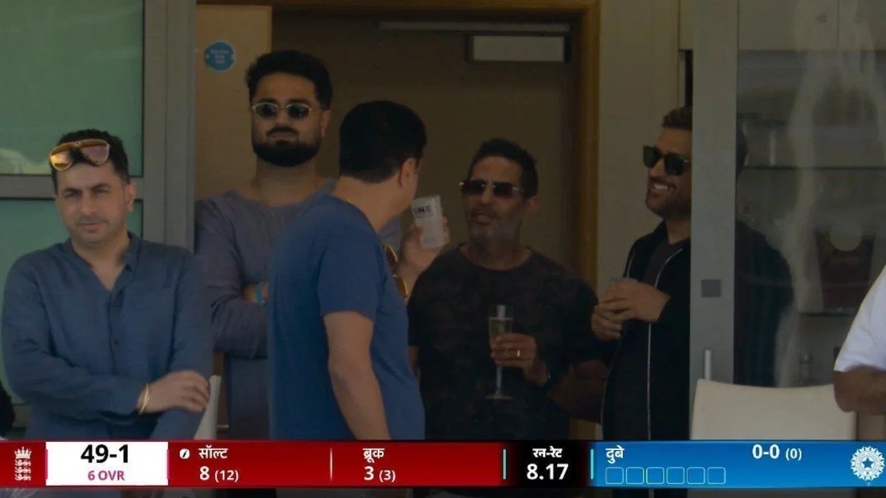 MS Dhoni Makes Surprising Appearance In India Vs England 3rd T20I