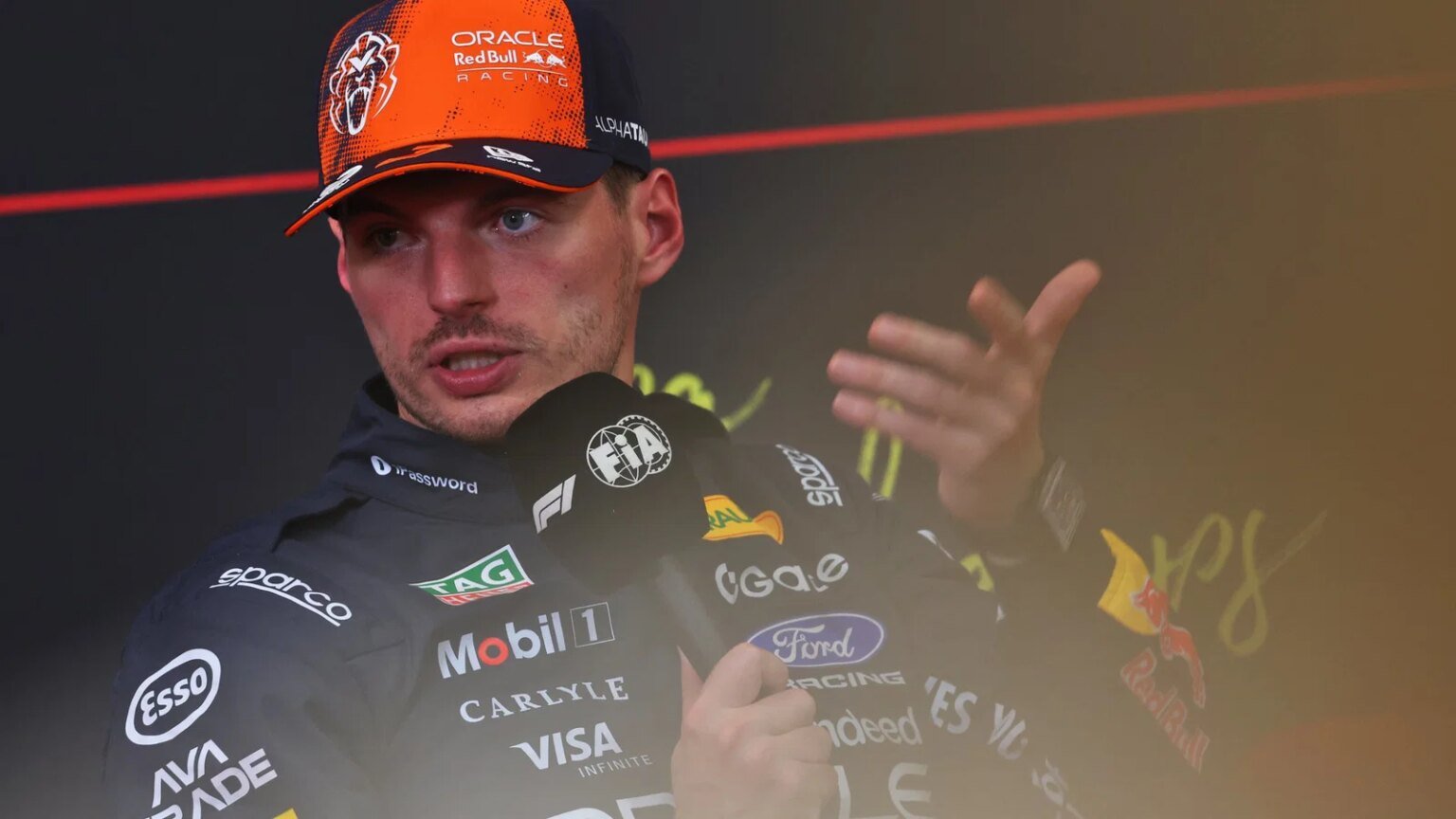 Verstappen took a strong P2 with the help of Hadjar